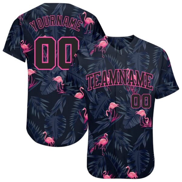3d-pattern-design-hawaii-flamingo-baseball-jersey_-custom-baseball-jersey-2_txb8xo 3D Pattern Design Hawaii Flamingo Baseball Jersey, Custom Baseball Jersey