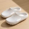 Minimalist White Slip-On Clogs 1 Minimalist White Slip-On Clogs – Lightweight Waterproof EVA Comfort Shoes