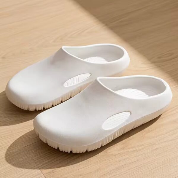 Minimalist White Slip-On Clogs 1 Minimalist White Slip-On Clogs – Lightweight Waterproof EVA Comfort Shoes