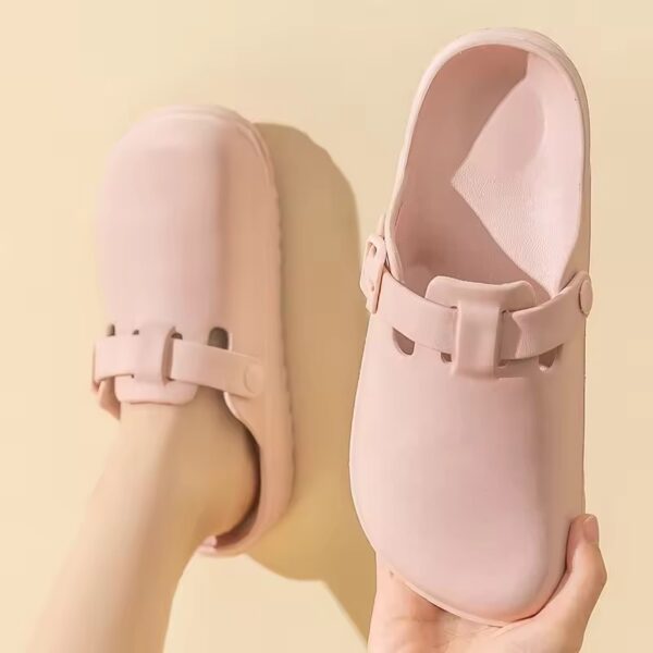 Pastel Pink EVA Clogs 2 Pastel Pink EVA Clogs with Adjustable Strap