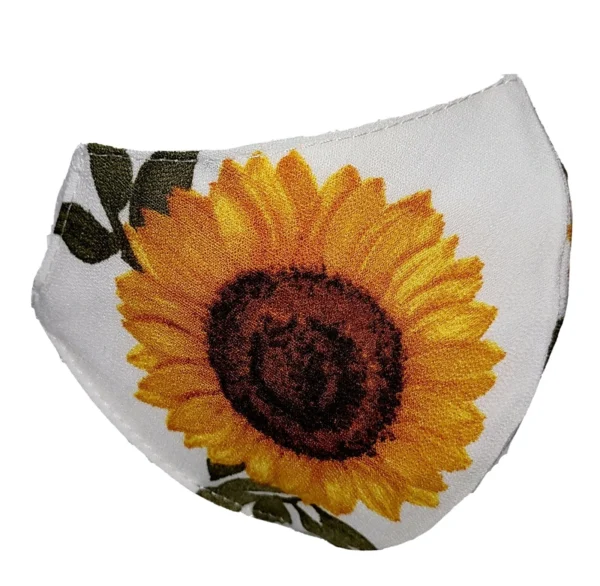 Sunflower Print Face Mask