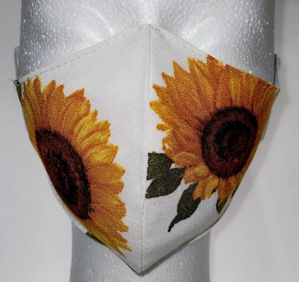 Sunflower Print Face Mask
