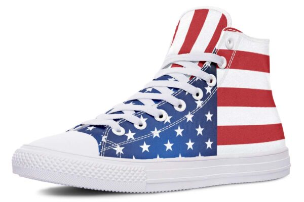 American Citizen USA Flag Canvas High Top Shoes For Men Women