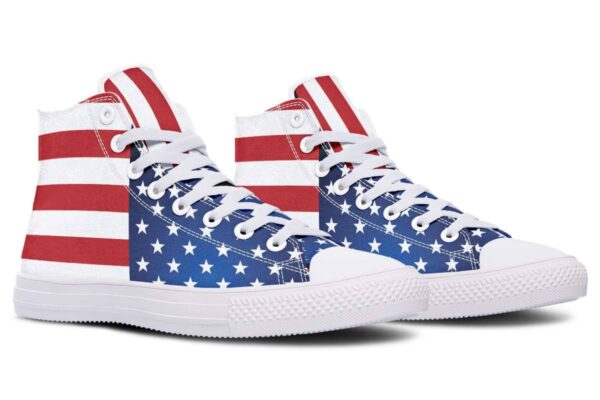 American Citizen USA Flag Canvas High Top Shoes For Men Women