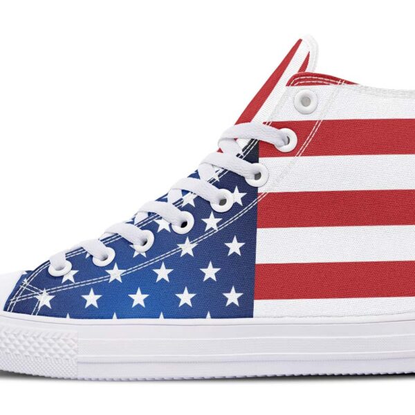 american-citizen-usa-flag-canvas-high-top-shoes-for-men-women_hj5kx0 American Citizen USA Flag Canvas High Top Shoes For Men Women