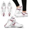 Autism Awareness All White Autism Ribbon Puzzle Pieces Fitness Sneakers Shoes