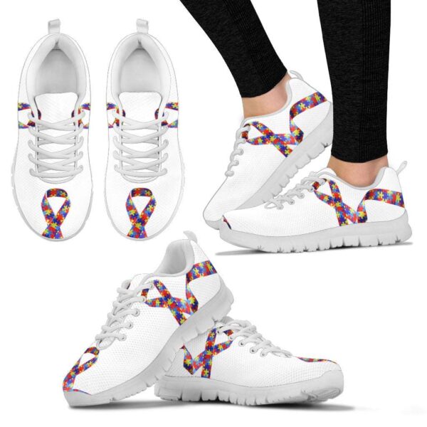 autism-awareness-all-white-autism-ribbon-puzzle-pieces-fitness-sneakers-shoes_wca8nk Autism Awareness All White Autism Ribbon Puzzle Pieces Fitness Sneakers Shoes