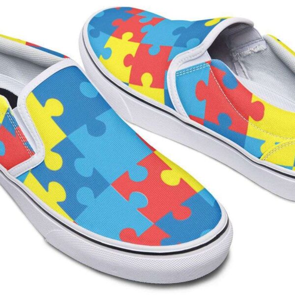 autism-awareness-blue-puzzle-slip-on-shoes_mebnrk Autism Awareness Blue Puzzle Slip-On Shoes