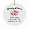 Badass Wedding Planner Christmas Ornament - Funny Coordinator Gift