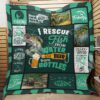 Beer I Rescure Fish From Water Fishing Quilt Blanket
