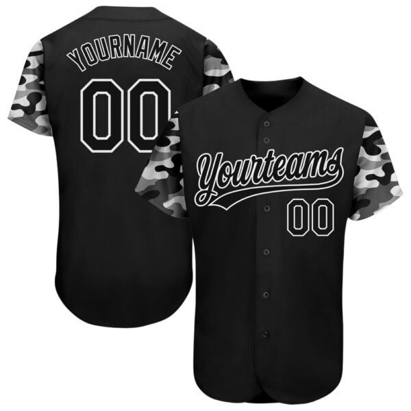 black-black-camo-3d-pattern-design-baseball-jersey_-custom-baseball-jersey-2_qphj39 Black Black Camo 3D Pattern Design Baseball Jersey, Custom Baseball Jersey