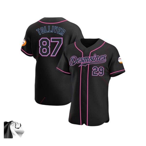 black-black-pink-baseball-jersey_-custom-baseball-jersey-1_za6inb Black Black Pink Baseball Jersey, Custom Baseball Jersey