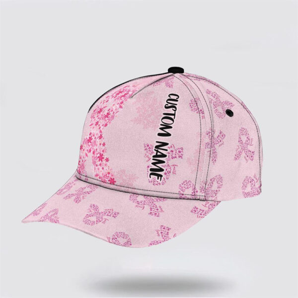 Breast Cancer Baseball Cap, Pink All Over Print Cap