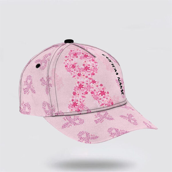 Breast Cancer Baseball Cap, Pink All Over Print Cap