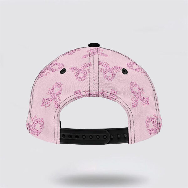 Breast Cancer Baseball Cap, Pink All Over Print Cap