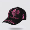 Breast Cancer Baseball Cap, Worrior Dragon Art All Over Print Cap