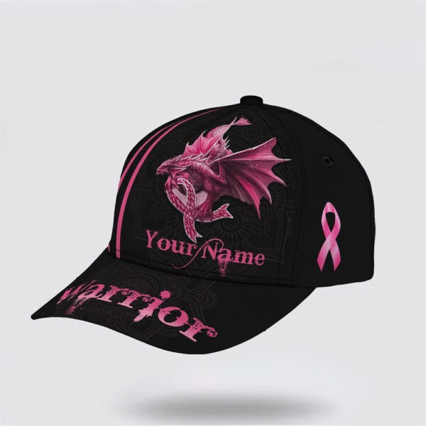 Breast Cancer Baseball Cap, Worrior Dragon Art All Over Print Cap