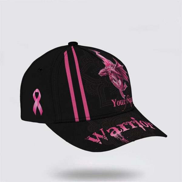 Breast Cancer Baseball Cap, Worrior Dragon Art All Over Print Cap