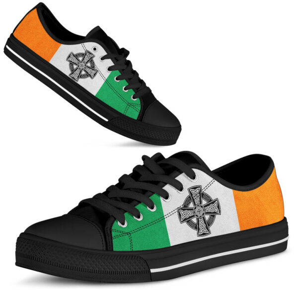 Celtic Cross Irish St Patrick's Day Sneakers Low Top Shoes