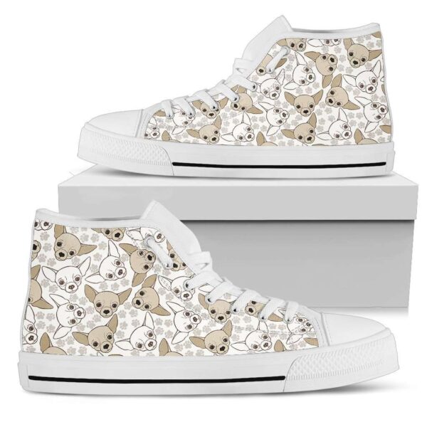 chihuahua-dog-lovers-pattern-canvas-high-top-shoes_sso4lj Chihuahua Dog Lovers Pattern Canvas High Top Shoes