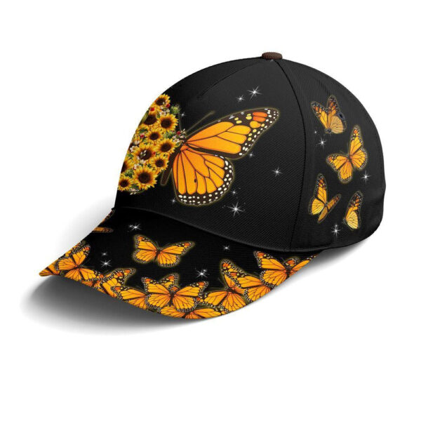 Christian Baseball Cap, Baseball Cap For Butterflies Lovers Monarch Butterfly Design