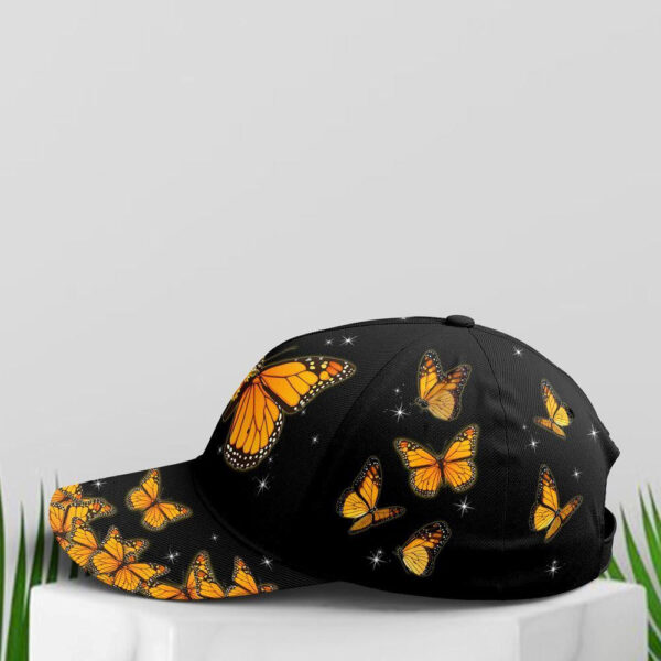 Christian Baseball Cap, Baseball Cap For Butterflies Lovers Monarch Butterfly Design
