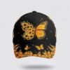 Christian Baseball Cap, Baseball Cap For Butterflies Lovers Monarch Butterfly Design