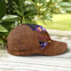 Christian Baseball Cap, Faith Hope Love Magical Butterfly Purple Roses Leather Style Baseball Cap