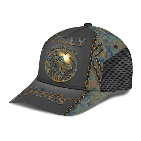 Christian Baseball Cap, Fully Vaccinated By The Blood Of Jesus Classic Cap