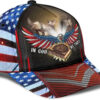 Christian Baseball Cap, In God We Trust Jesus Cross Eagle Baseball Cap