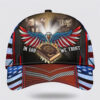 Christian Baseball Cap, In God We Trust Jesus Cross Eagle Baseball Cap