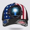 Christian Baseball Cap, Jesus Is My Savior Cross Light Baseball Cap