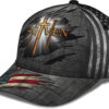 Christian Baseball Cap, Jesus Religious Cross Nails And American Flag Forgiven Given Baseball Cap