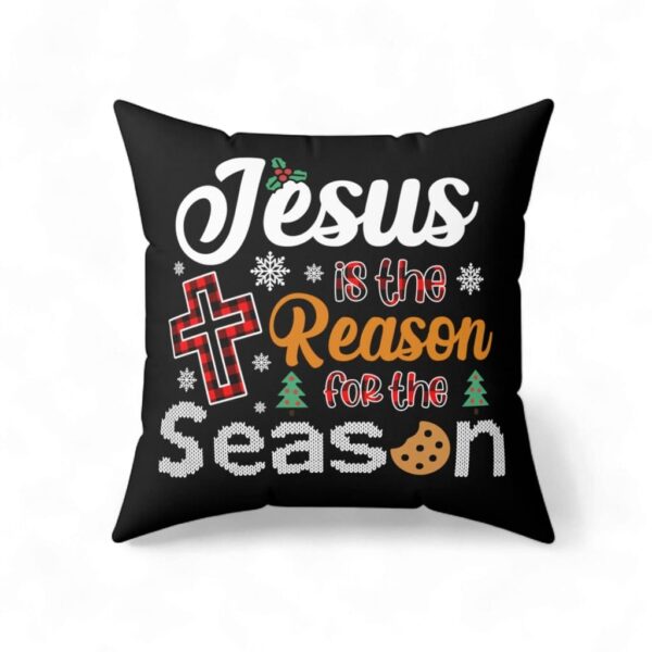 Christian Christmas Pillow Jesus Is The Reason For The Season
