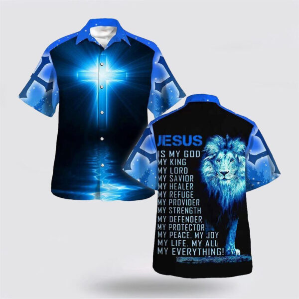 Christian Hawaiian Shirt - Jesus Is My Everything Design