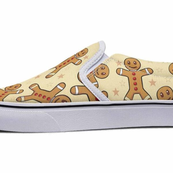 christmas-gingerbread-pattern-slip-on-shoes-for-men-women_bly5xx Christmas Gingerbread Pattern Slip-On Shoes For Men Women