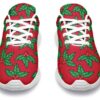 christmas-red-and-green-mistletoe-sneakers-shoes-for-men-women-2_dxvolv Christmas Red And Green Mistletoe Sneakers Shoes For Men Women