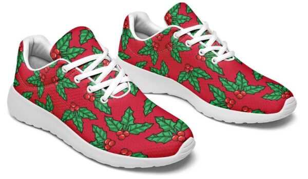 christmas-red-and-green-mistletoe-sneakers-shoes-for-men-women_xqc8sc Christmas Red And Green Mistletoe Sneakers Shoes For Men Women