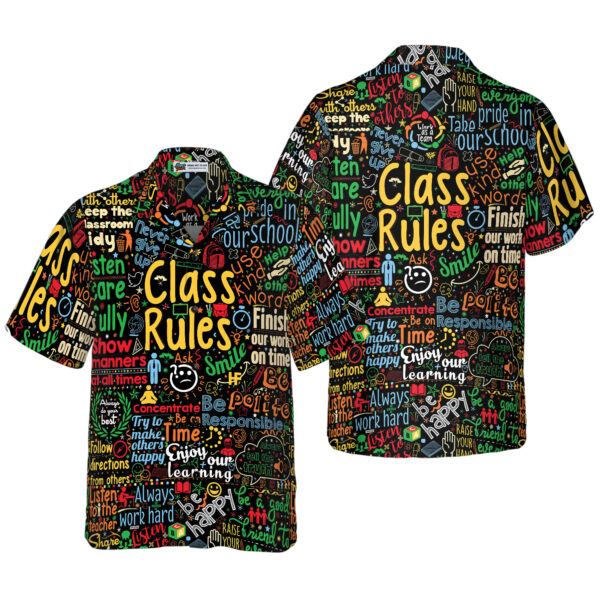 class-rules-hawaiian-shirt-for-teachers-fun-gift-idea-for-men-_-women-5_ik1zxi Class Rules Hawaiian Shirt for Teachers - Fun Gift Idea for Men & Women