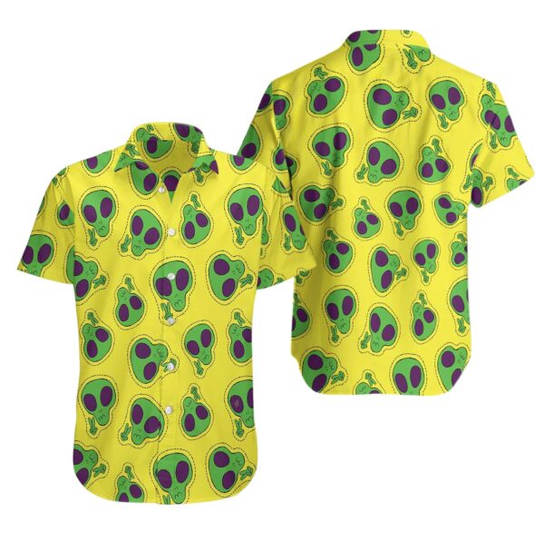 colorful-alien-face-print-hawaiian-shirt-fun-_-trendy-summer-apparel-2_riggwo Colorful Alien Face Print Hawaiian Shirt - Fun & Trendy Summer Apparel