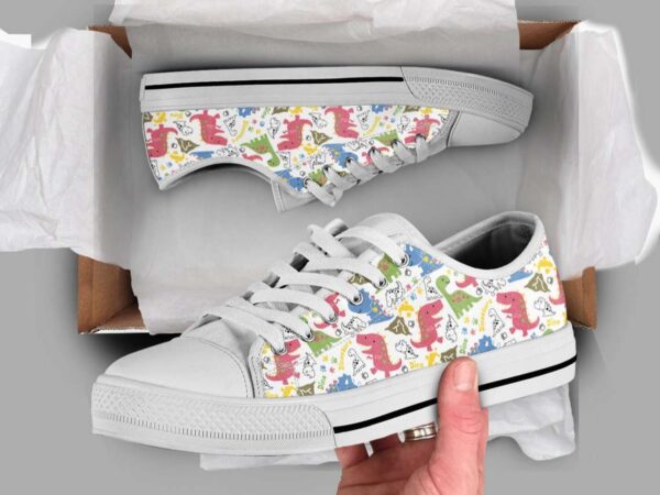 dinosaur-cute-gifts-low-top-style-shoes_youscn Dinosaur Cute Gifts Low Top Style Shoes