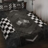 Dirt Track Racing Metal Quilt Set