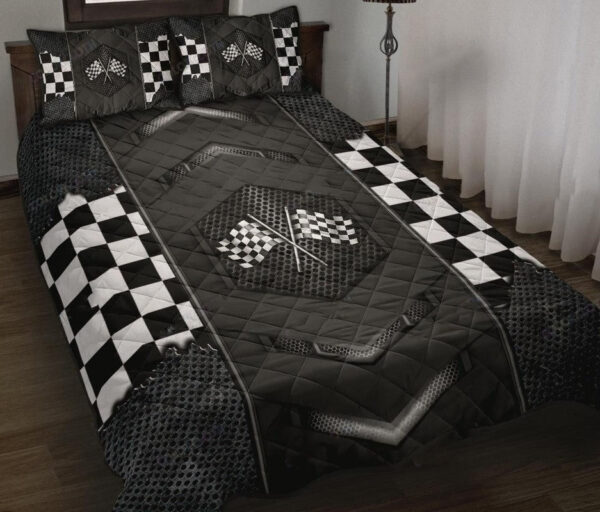 Dirt Track Racing Metal Quilt Set