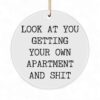 First Apartment Ornament - Funny Housewarming Christmas Tree Decoration