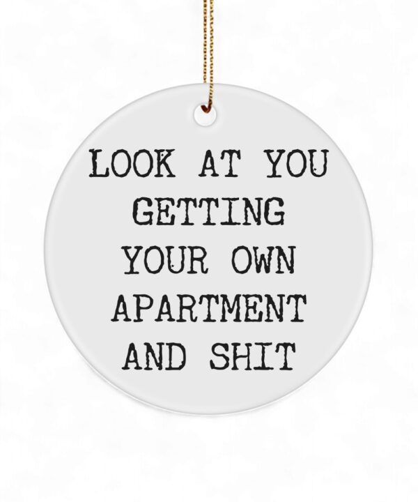 First Apartment Ornament - Funny Housewarming Christmas Tree Decoration