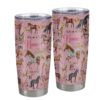 Floral Personalized Horse Tumbler for Girls – Perfect Gift for Birthdays & Holidays