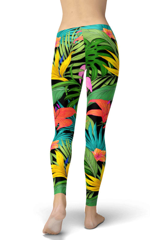 floral-print-hawaiian-leggings-for-women-soft-stylish-activewear-3_nppc0x Floral Print Hawaiian Leggings for Women - Soft & Stylish Activewear