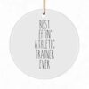 Funny Athletic Trainer Ornament - Best Effin' AT Ever Gift
