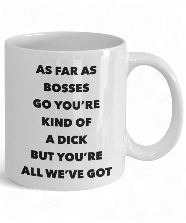 Funny Boss Mug - Gag Gift Ceramic Coffee Cup with Humorous Design for Bosses