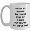 Funny Boss Mug - Gag Gift Ceramic Coffee Cup with Humorous Design for Bosses